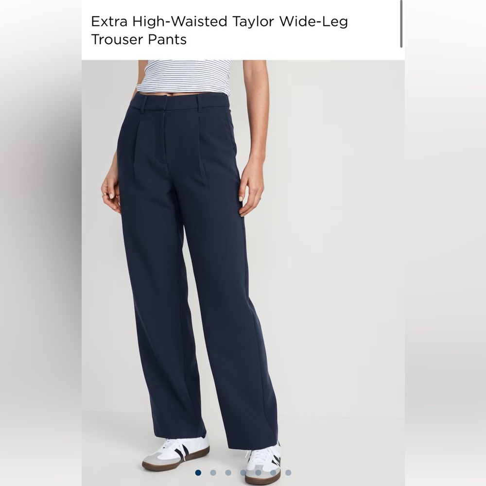 Extra high-waisted Taylor wide-leg trouser pants